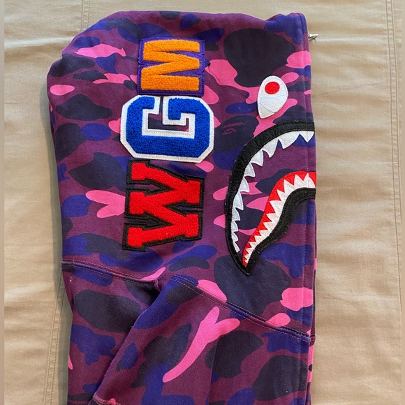 A Bathing Ape Purple Full Zip-Up - Picture 5 of 6